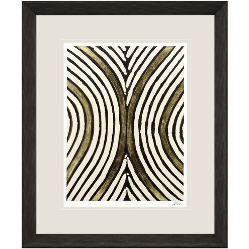 Gold Zulu Brown and Beige and Metallic and Neutral Framed Art