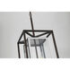Morgan 3 Light 11 inch Bronze With Polished Stainless Outdoor Pendant