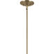 Deela LED 28 inch Champagne Bronze Chandelier Ceiling Light in Brushed Gold and Champagne Bronze