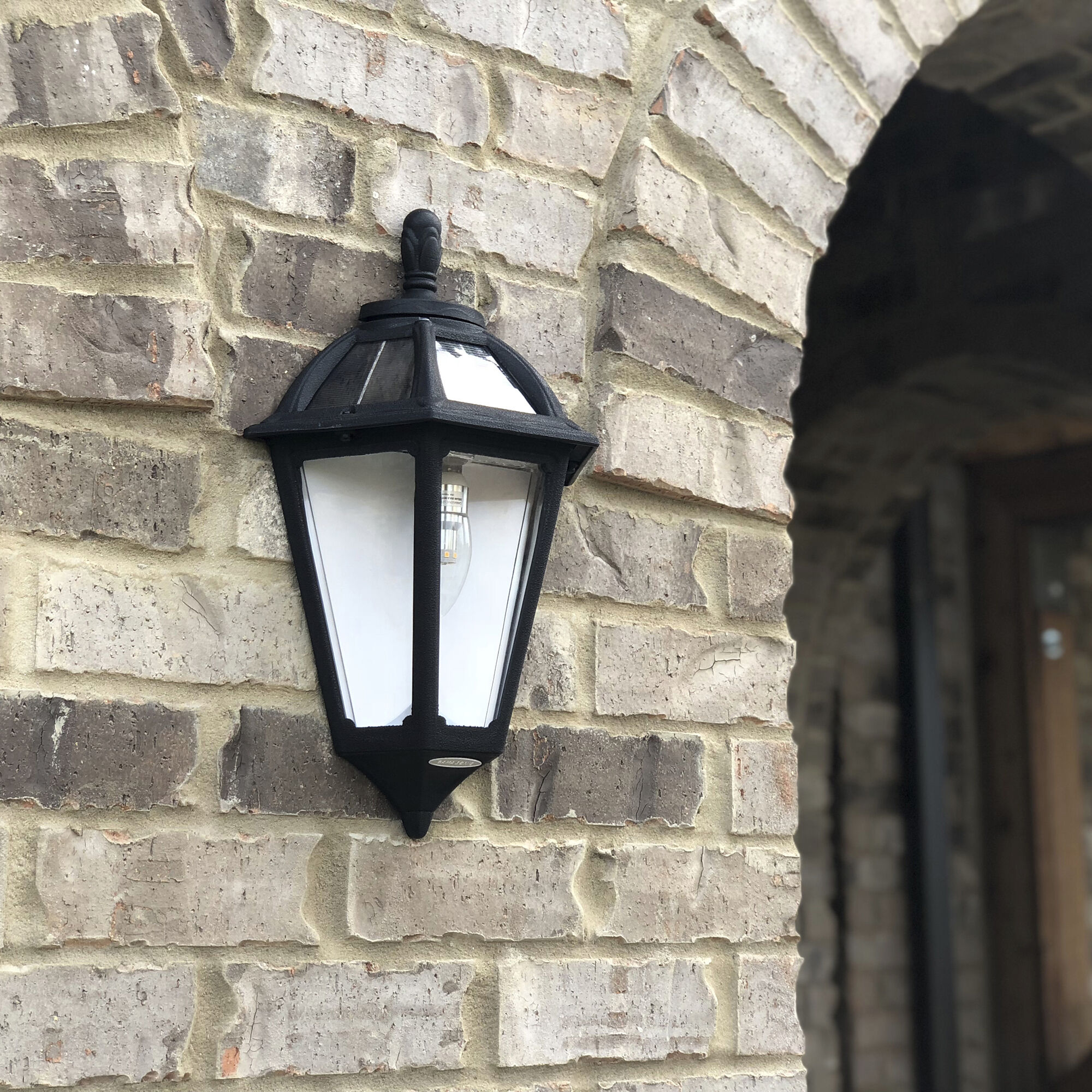 Polaris LED 19.25 inch White Outdoor Post Light, Solar