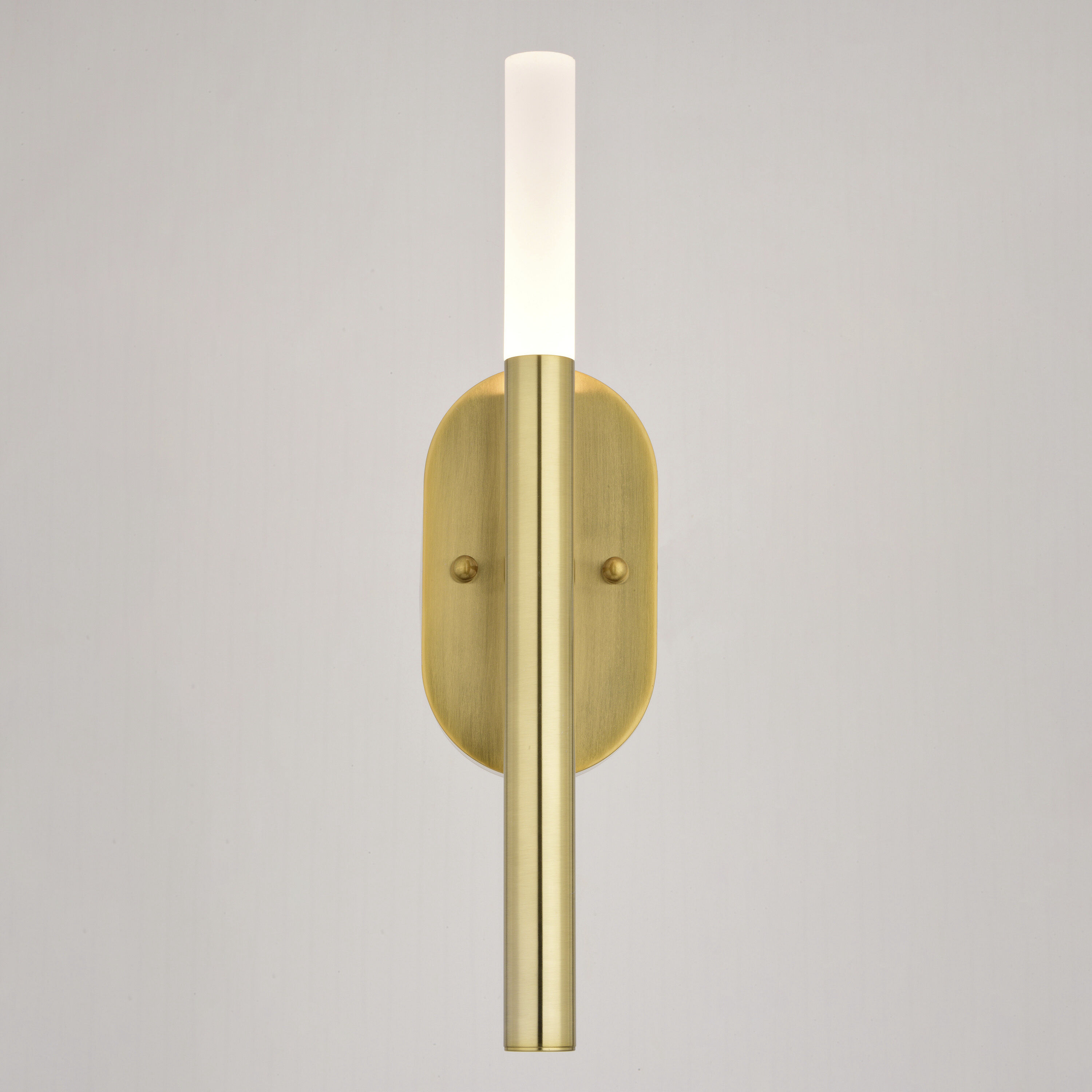 Fulton LED 4.25 inch Satin Brass ADA Wall Light