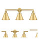 Franklin Restoration Appalachian LED 32 inch Satin Gold Bath Vanity Light Wall Light, Franklin Restoration