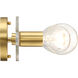 Demi 3 Light 24 inch Brushed Gold Vanity Light Wall Light
