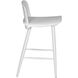 Looey 34 inch White Counter Stool