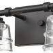 Pulsate 2 Light 13 inch Matte Black Vanity Light Wall Light