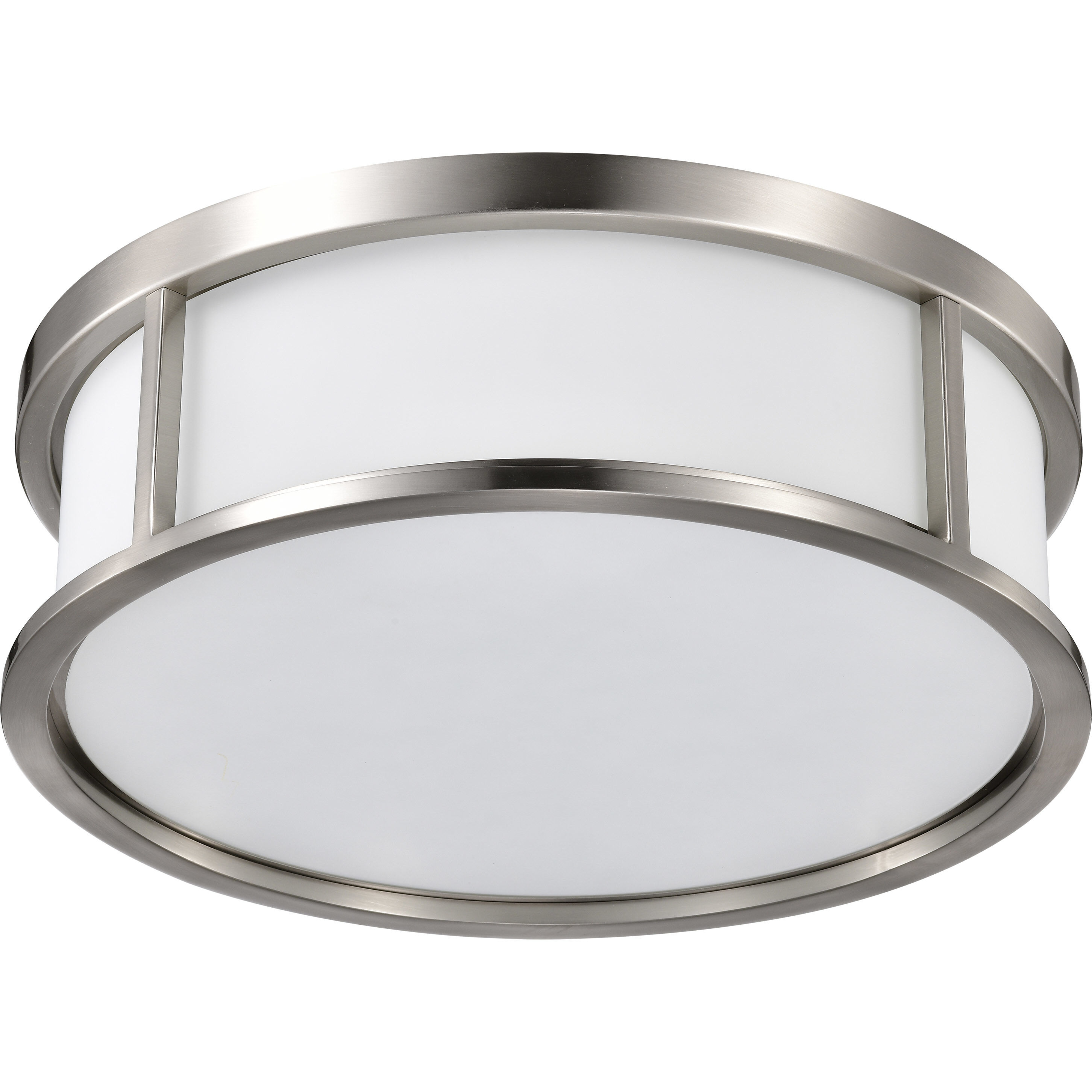 Odeon 3 Light 17 inch Brushed Nickel Flush Mount Ceiling Light