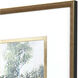 Along the Way Blue and Green and Brown and Multi Framed Art