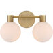 Fenton 1 Light 15 inch Legacy Brass Vanity Light Wall Light