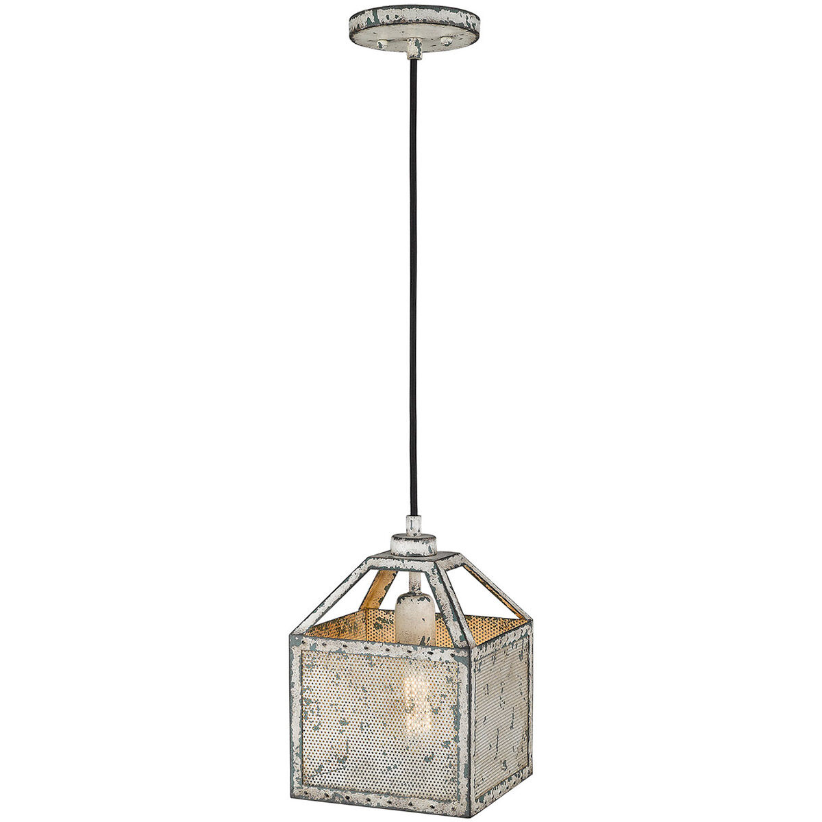 Iris 1 Light 8 inch Aged Ivory Pendant Ceiling Light