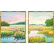 Paragon Blue and Pink and Turquoise and Yellow Framed Art