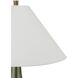 Olive Green 34 inch 150 watt Green and Antique Brass Table Lamp Portable Light