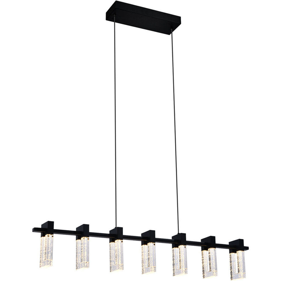 Artisan Collection/SORRENTO Series Linear Chandelier Ceiling Light in Black