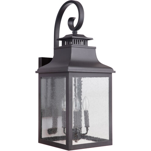 Drake 4 Light 28 inch Black Outdoor Wall Lantern