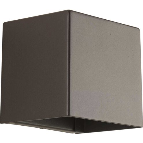 Cornice LED Outdoor Wall Sconce in Antique Bronze, Progress LED