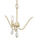 Aureline 3 Light 17.25 inch Aged Silver Chandelier Ceiling Light