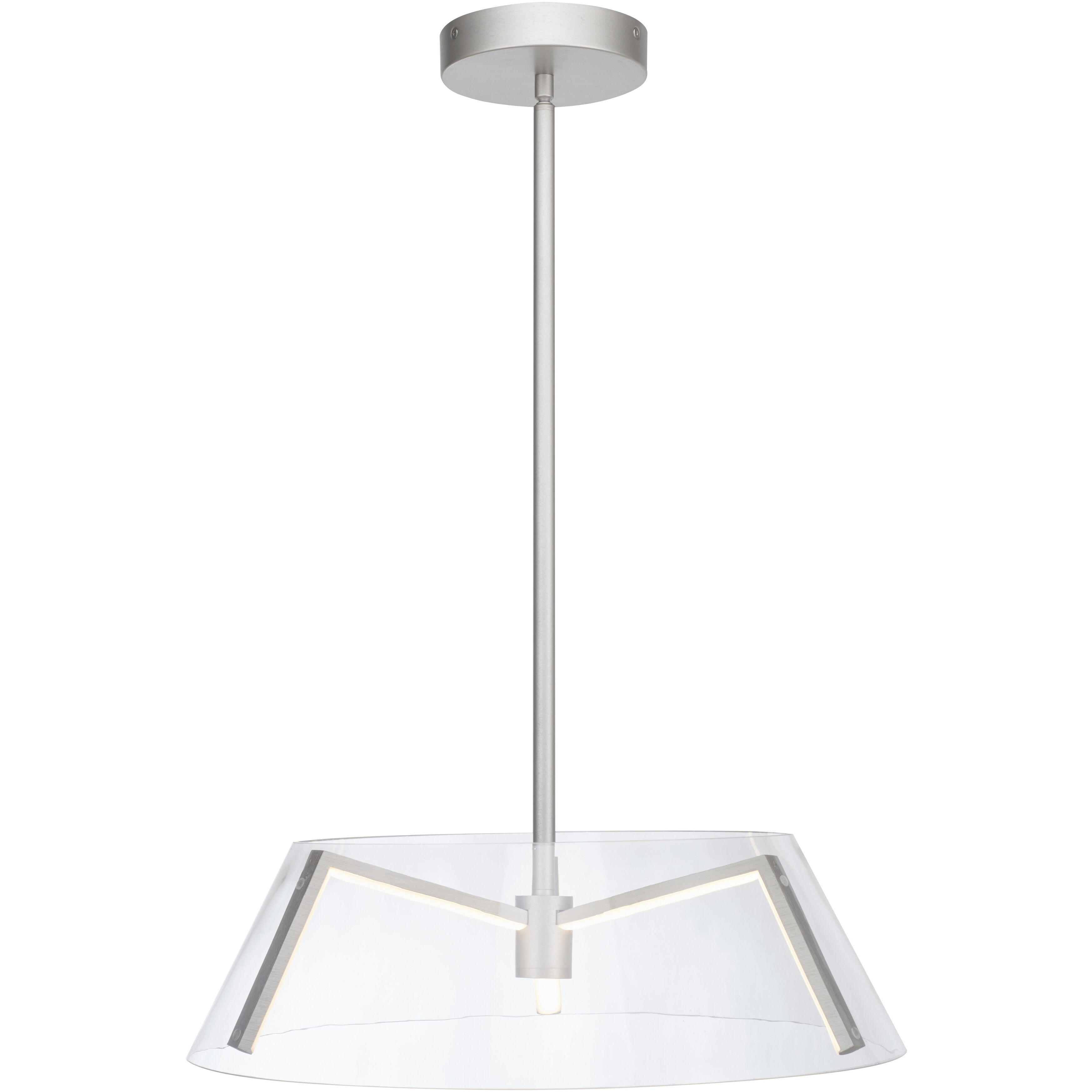 Talon LED 19.6 inch Brushed Nickel Pendant Ceiling Light