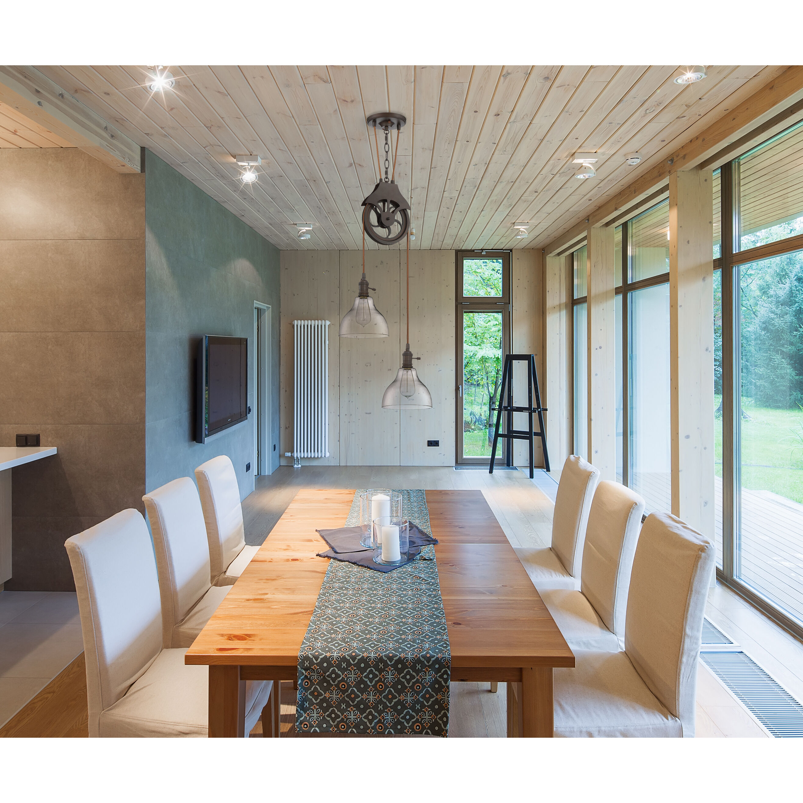 Design & Combine 2 Light 7.5 inch Aged Bronze Brushed Pendant Ceiling Light, Design-A-Fixture