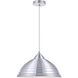 Circa 1 Light 15.5 inch Burnished Nickel Pendant Ceiling Light