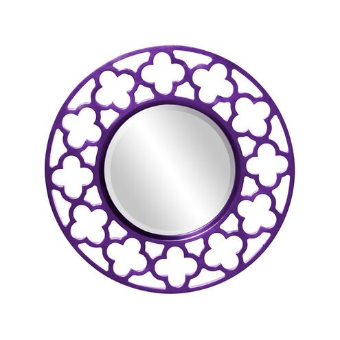 Gaelic 20 X 20 inch Glossy Royal Purple Wall Mirror