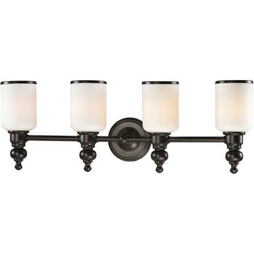 Bristol Way 4 Light 29 inch Oil Rubbed Bronze Vanity Light Wall Light in Incandescent