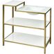 Argun 36 X 18 X 34 inch Satin Gold Vanity Console