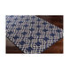 Sonya 36 X 22 inch Blue and Blue Area Rug, Nylon