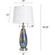 Cameron 34 inch 60 watt Wellen and White Table Lamp Portable Light