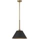 Mcgill 1 Light 16 inch Natural Brass Pendant Ceiling Light