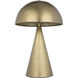 Skuba 21.5 inch 60.00 watt Antique Brass Table Lamp Portable Light