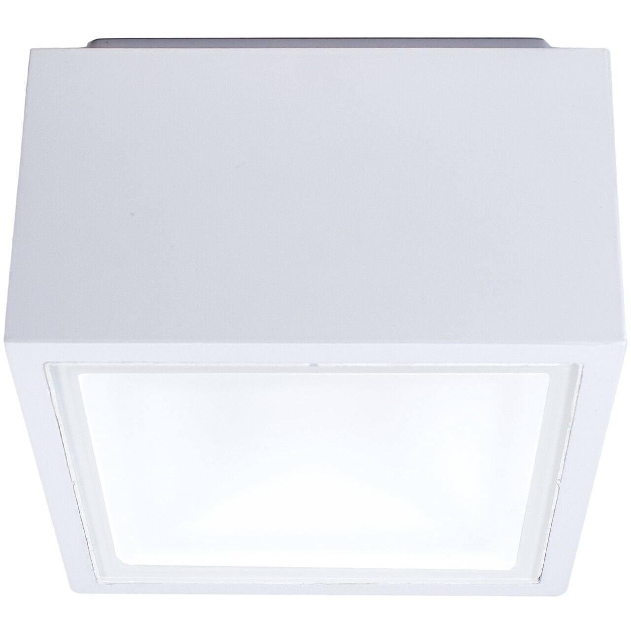 Bloc LED 5.5 inch White Flush Mount Ceiling Light in 4000K