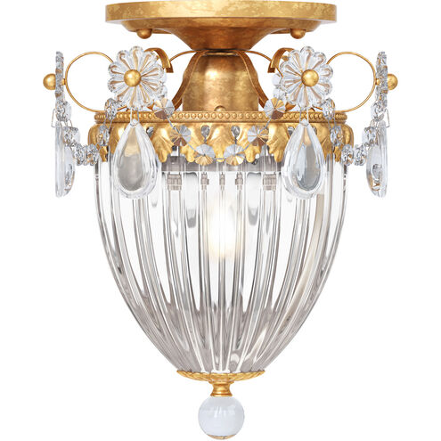 Bagatelle 1 Light 8 inch Heirloom Gold Semi Flush Mount Ceiling Light in Bagatelle Spectra 