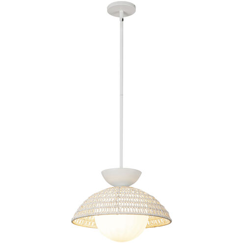 Alora Mood Perth 1 Light 14.75 inch White Pendant Ceiling Light