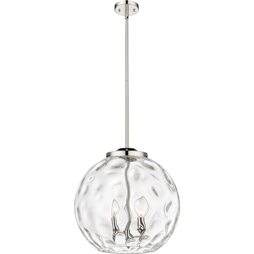 Ballston Athens Water Glass LED 15.75 inch Polished Nickel Pendant Ceiling Light