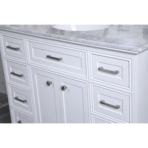 Americana 84 X 22 X 70 inch White Vanity Sink Set