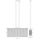 Contour 7 Light 62.75 inch White Linear Chandelier Ceiling Light