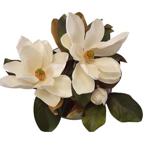 Magnolia White Decorative Flower