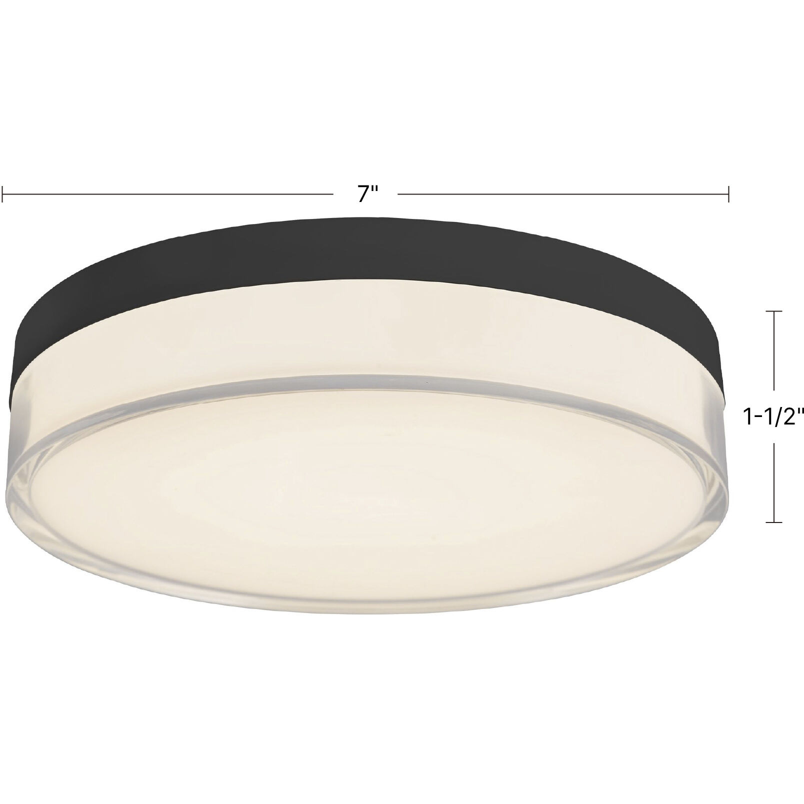 Quara 7 inch White Flush Mount Ceiling Light