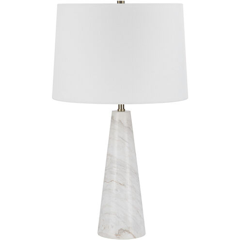 Vevey 24.5 inch 100 watt Honed White Table Lamp Portable Light