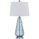 Mayfield 27 inch 100.00 watt Aqua Blue Table Lamp Portable Light