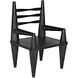 Cone Cinder Black Occasional Chair