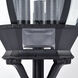Central Park 3 Light 21 inch Textured Black Outdoor Post Lantern