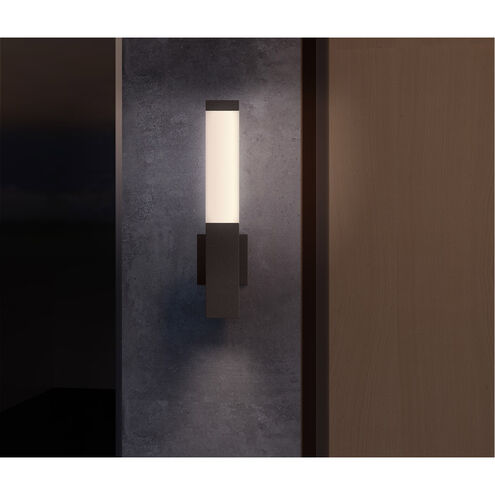 Square Column LED 20 inch Textured Bronze Indoor-Outdoor Sconce