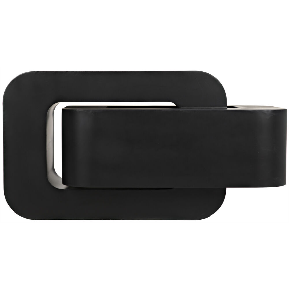 Nodum 45 X 24.5 inch Matte Black Accent Table