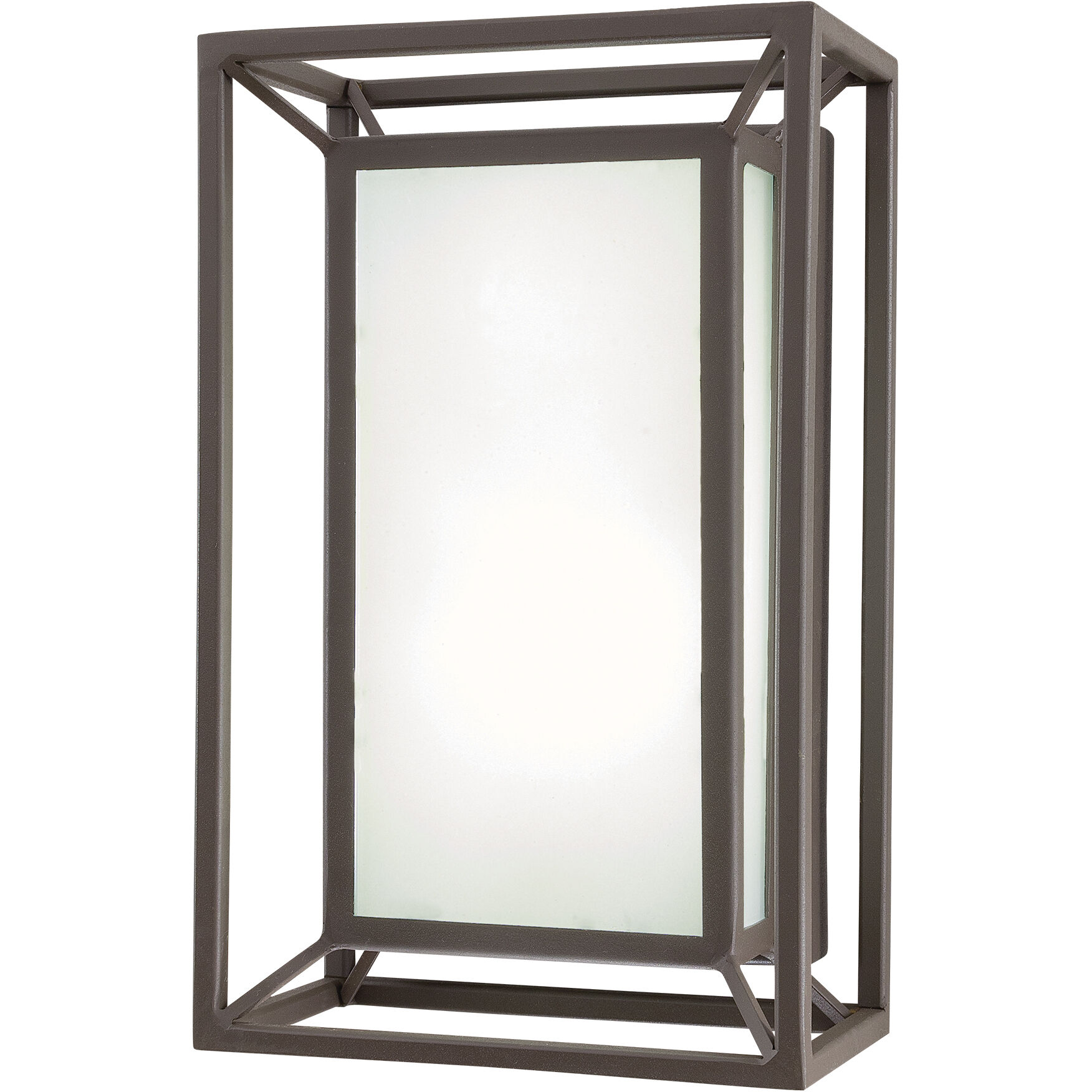 Outline LED 10.5 inch Sand Bronze Pocket Lantern, Outdoor