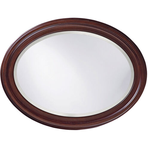 George 33 X 25 inch Chocolate Brown Lacquer Wall Mirror