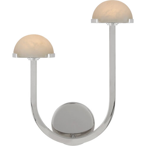 Kelly Wearstler Pedra LED 12.25 inch Polished Nickel Assymetrical Left Sconce Wall Light