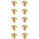 Minu Brushed Gold Hardware Cabinet Knob, Set of 10