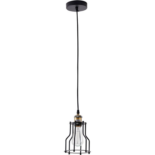Canada 1 Light 6 inch Black Single Pendant Lighting Ceiling Light