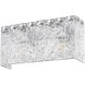 Glacier 2 Light 15 inch Chrome Vanity Wall Light