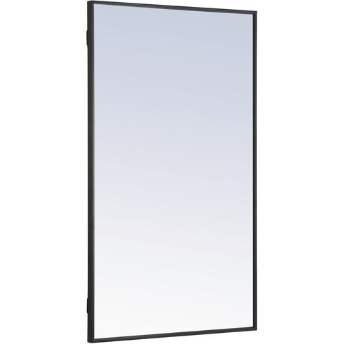 Monet 40 X 24 inch Black Wall Mirror
